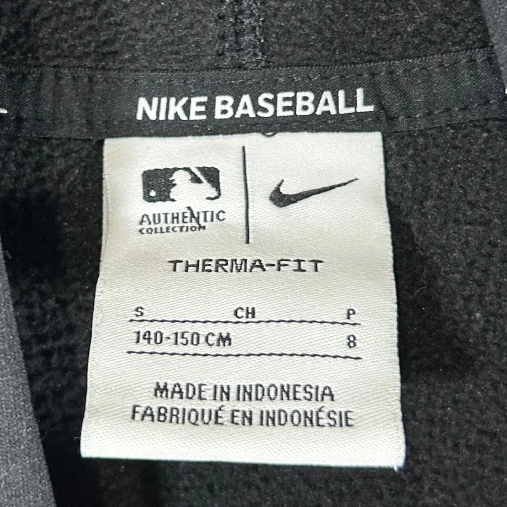 Nike Pittsburgh Pirates Baseball Therma-FIT Hoodie Youth Small Black Yellow